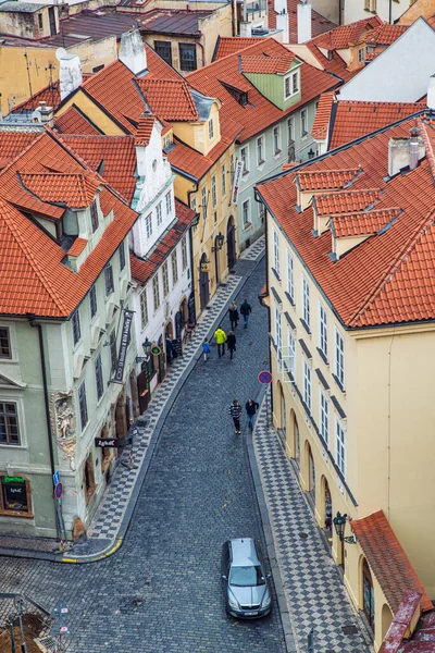 Πραγκο Τσεχικη Δημοκρατια Οκτωβριοσ 2019 Άποψη Των Παλαιών Στενών Δρόμων — Φωτογραφία Αρχείου