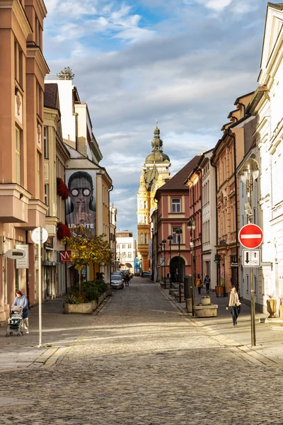 Ceske Budejovice Czech Republic November 2019 Old Streets Famous European — Stock Photo, Image