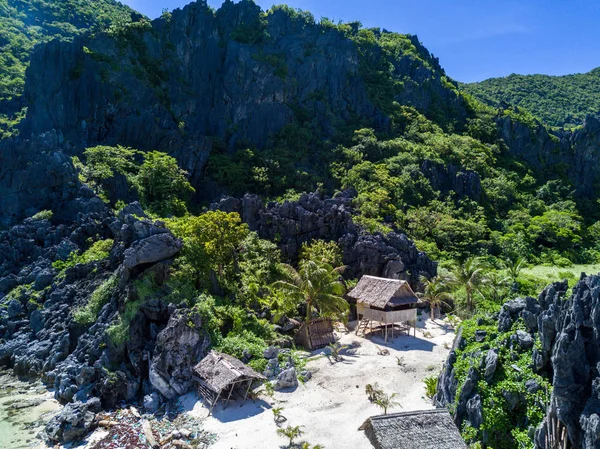 Dji Mavic Drone Bilder Över Elnido Båtluffa Turer — Stockfoto