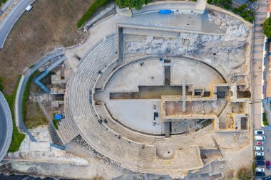 İspanya 'nın Barselona şehrinin hava manzarası