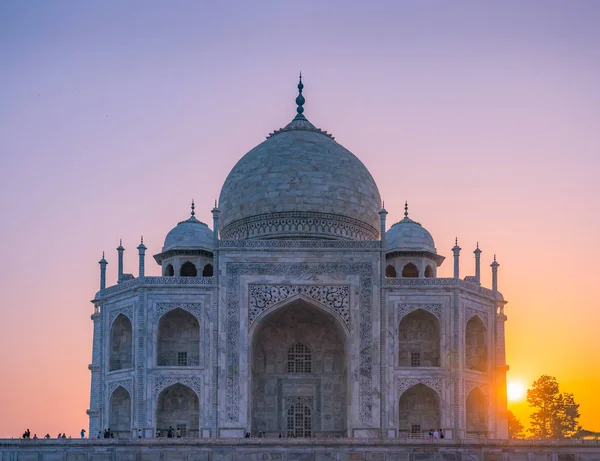 Mausoleo Marfil Mármol Blanco Taj Mahal Ubicado Agra India — Foto de Stock