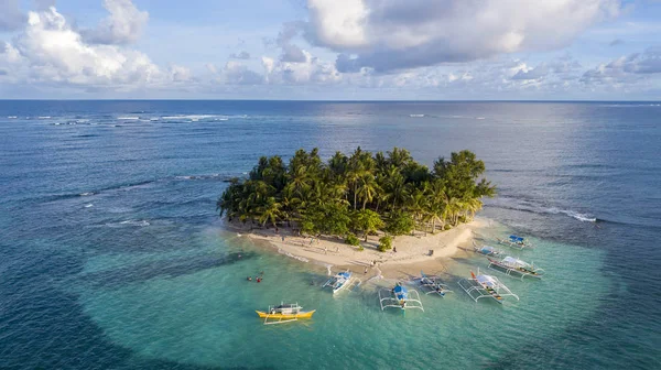 Vista Aérea Hermosa Playa Tropical Mar Caribe — Foto de Stock