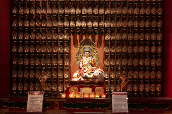 Buddha Zub Relic Chrám Muzeum Singapuru Porcelánu — Stock fotografie