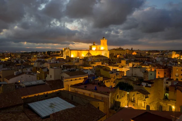 Vista Aérea Cidade Tarragona Sul Espanha — Fotografia de Stock