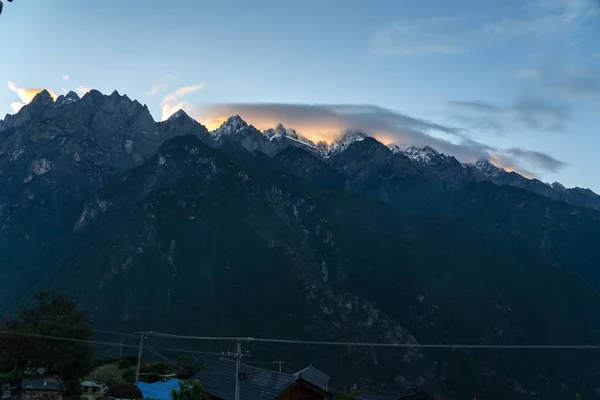 amazing view of Tiger Leaping Gorge Himalayan mountains in Yunnan, China
