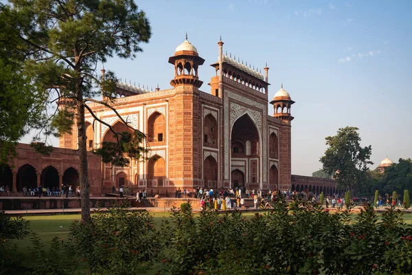India Agra Sept 2018 Maravilla Del Mundo Taj Mahal Imágenes De Stock Sin Royalties Gratis