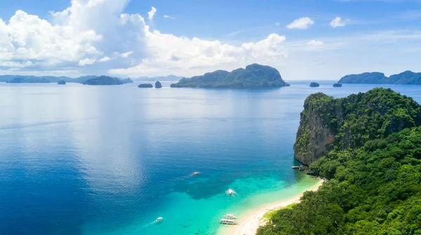 Fantastisk Strand Drönare Utsikt Nusa Penida Ligger Sydost Bali Island — Stockfoto