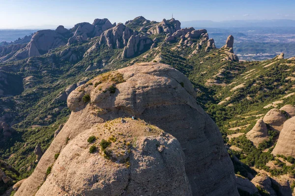 Montserrat Catalonia beautiful landscape and drone view in Spain