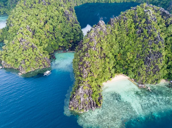 Endonezya Sahilinin Muhteşem Kuş Manzarası Nusa Penida Bali Adası Endonezya — Stok fotoğraf