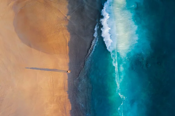 Vista Panorámica Del Océano Paraíso Vista Ola Aérea Drone Playa —  Fotos de Stock