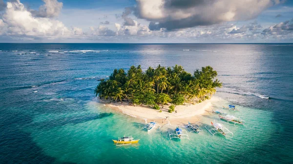 Красивый Пляжный Парадиз Острова Гуам Около Сиаргао Филиппины — стоковое фото