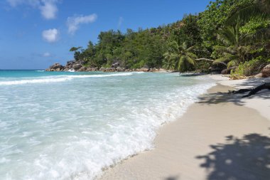 Anse georgette Beach'te praslin Adası Seyşel Adaları 