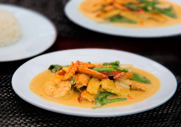 Thaise curry soep — Stockfoto