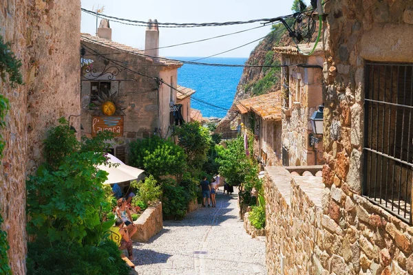 Tossa de Mar, a régi utcák — Stock Fotó