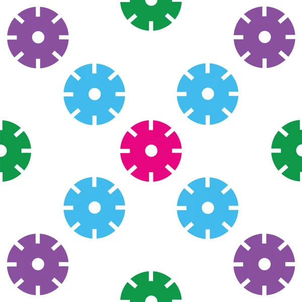 Círculos multicolores aislados fondo blanco . — Vector de stock
