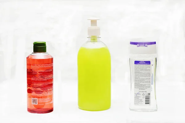 Bir dizi ürünleri yıkama ve vücut bakımı.