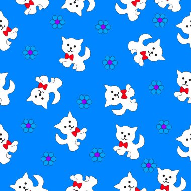 Bir yavru kedi ile sorunsuz doku.