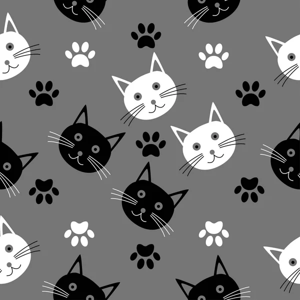 Kesintisiz çizgi film doku kediler başkanları ile.