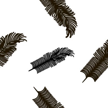 Kuş tüyleri ile sorunsuz tek renkli doku.