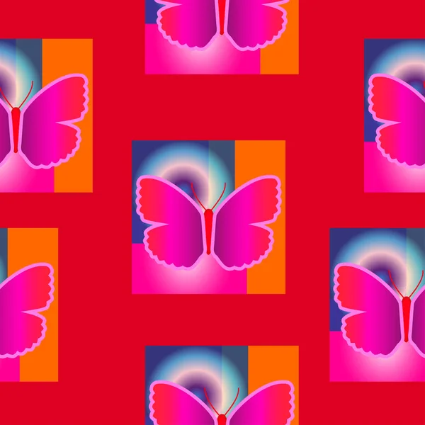 Абстрактная бесшовная текстура бабочки . — стоковый вектор