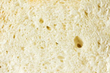 Buğday unundan pişirilmiş ince gözenekli ekmek dokusu..