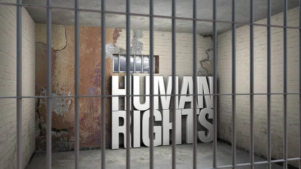 Direitos humanos ameaçados — Fotografia de Stock