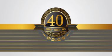 40 doğum günü, jubilee, yıldönümü pictogramm