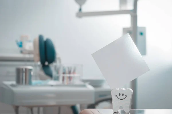 Blank Card Dental Office Background — Stock Photo, Image