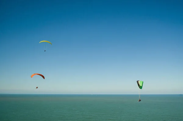 Camboriu Brasil Dezembro 2017 Estudantes Praticando Parapente Colina — Fotografia de Stock