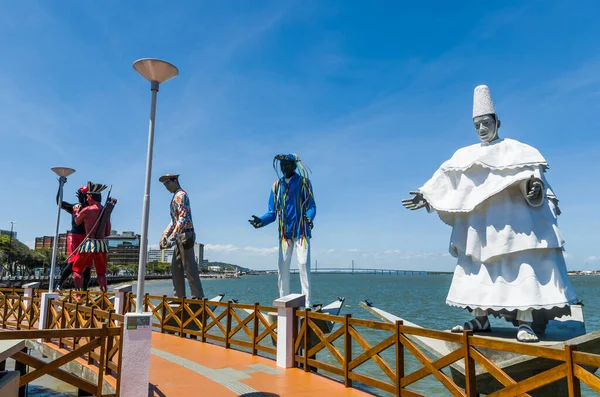 Monument voor folklore Sergipano, sculpturen van folklore karakter — Stockfoto