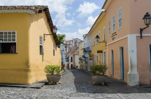Bright sunny view of the historic tourist center of Pelourinho, Stock Image