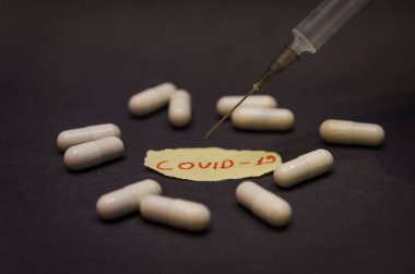 Aşılama. Yeni koronavirüsle savaş ve önleme kavramı. Coronavirus, Coronavirus Aşısı, NCoV, COVID-19.