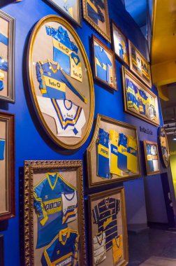 Buenos Aires, Arjantin, 28 Aralık 2015: La Bombonera Futbol Stadyumu (Alberto Jose Armando Stadı), Boca Juniors Stadyumu