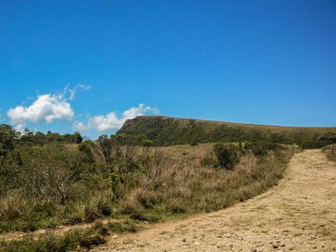 Fortaleza Kanyonu 'nun güzel manzarası ve yeşil yağmur ormanı, Cambara do Sul, Rio Grande do Sul, Brezilya