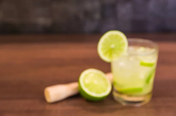 Defocused Photo Brazilian Caipirinha Traditional Brazilian Drink Use Background — Stock Photo, Image