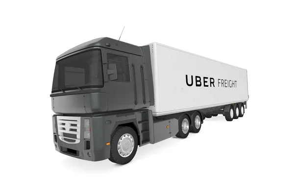 Uber navlun etiketli genel kamyon. 