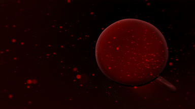 İnsan kan hücreleri kan damarı içinde bir virüs ile enfekte olma