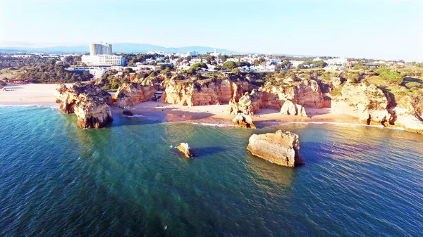 Vista da Praia da Rocha no Algarve Portugal — Fotografia de Stock