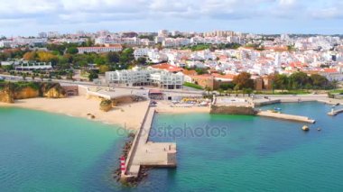 Lagos Forte da Bandeira Portekiz ile şehirden hava