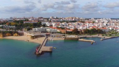 Lagos Forte da Bandeira Portekiz ile şehirden hava