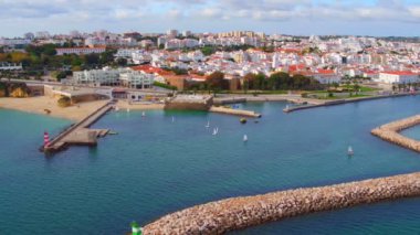 Lagos Forte da Bandeira Portekiz ile şehirden hava