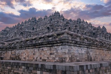 Endonezya orta Java Borobudur Tapınağı. Bu ünlü Buddh