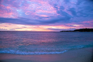 Gili Meno Endonezya, güzel gün batımı