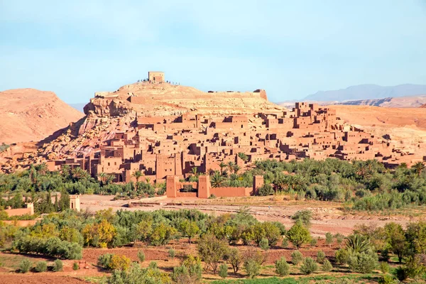 Ufortyfikowane miasta Aït ben Haddou, w pobliżu lotniska ouarzazate, Maroko — Zdjęcie stockowe