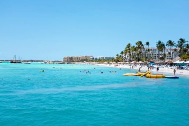 Palm beach Aruba Island Karayip Denizi