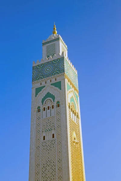 Torre della Moschea Hassan II Casablanca Maroccot — Foto Stock