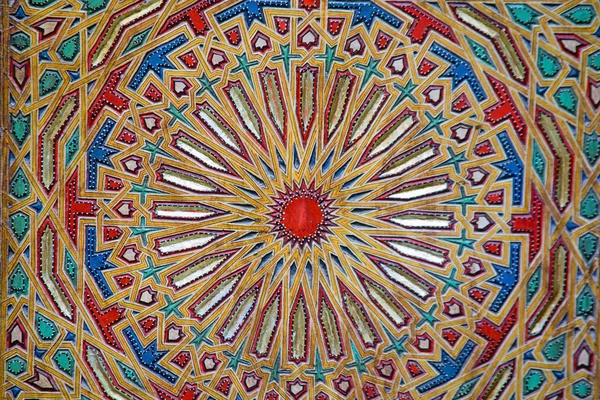 Patrón de madera de color antiguo, estilo marroquí contemporáneo — Foto de Stock