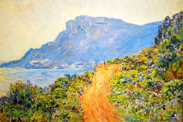 Resminden La Corniche yakınındaki Monaco, Claude Monet, 1884