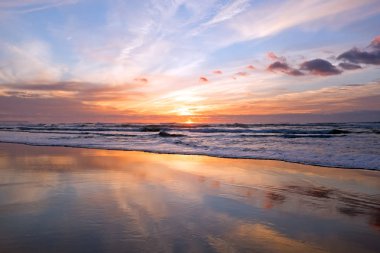 Portekiz Atlantik Okyanusu günbatımı