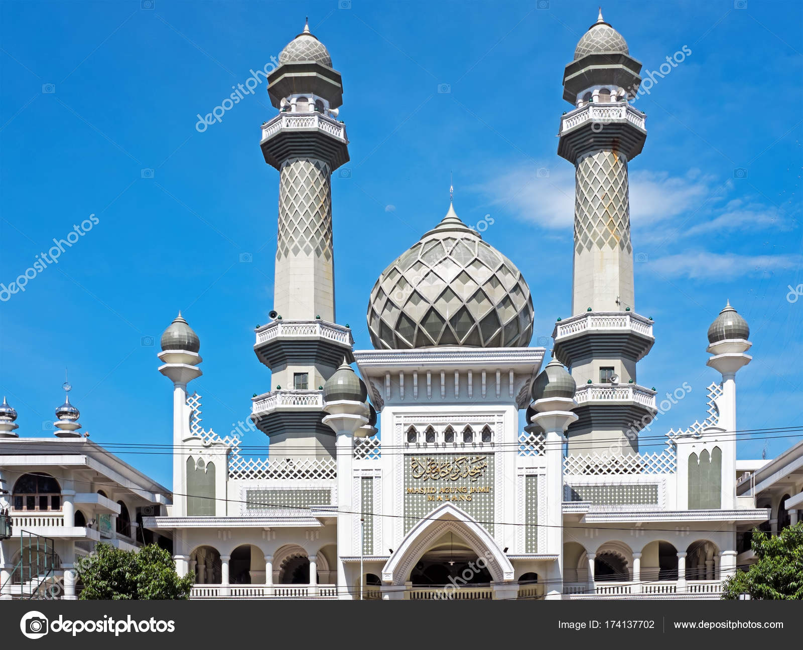 Mosque Masjid Agung Malang in Malang Java Indonesia — Stock Photo